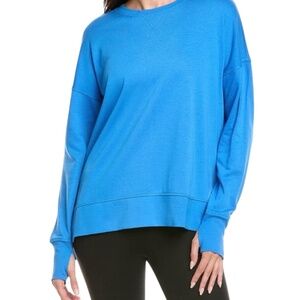 NWT SWEATY BETTY After Class Longline Sweatshirt - Future Blue